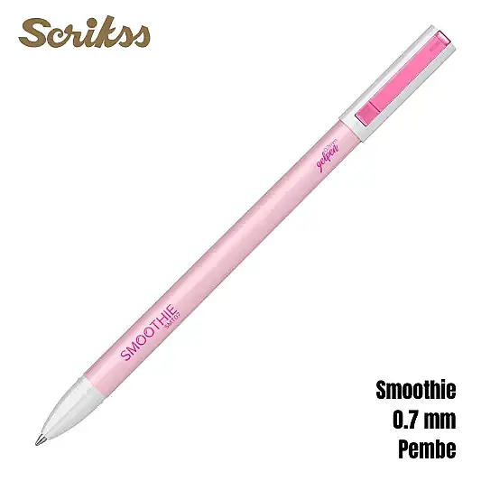 Scrikss Smoothie Jel Kalem 0.7 mm Pembe - 13