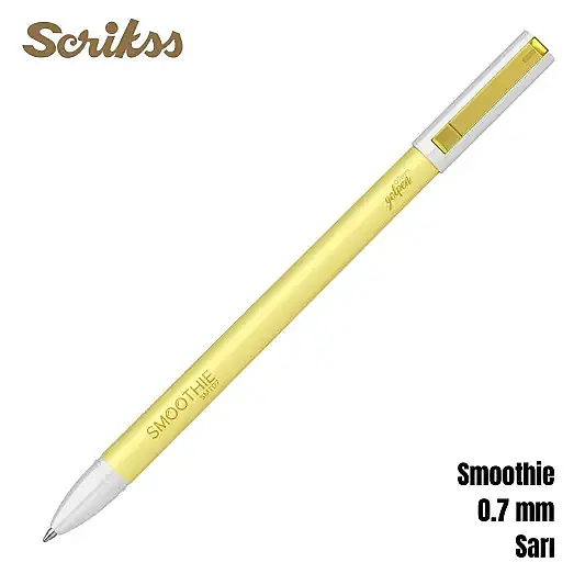 Scrikss Smoothie Jel Kalem 0.7 mm Sarı - 1