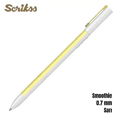 Scrikss Smoothie Jel Kalem 0.7 mm Sarı - 4