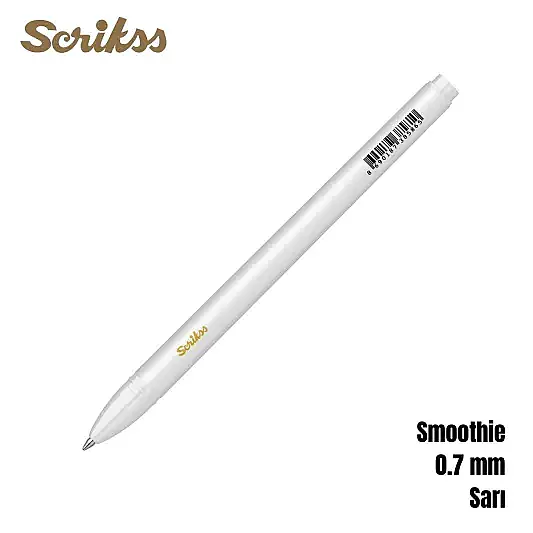 Scrikss Smoothie Jel Kalem 0.7 mm Sarı - 5