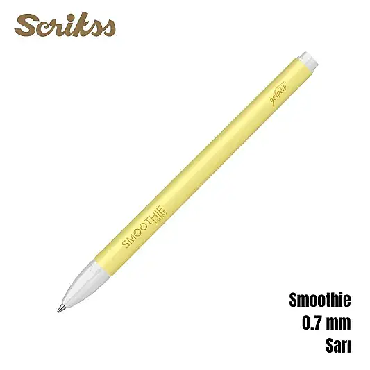 Scrikss Smoothie Jel Kalem 0.7 mm Sarı - 6