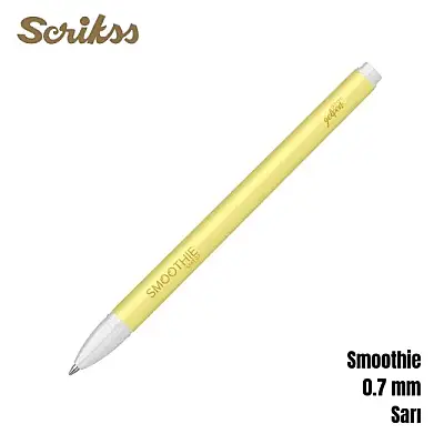 Scrikss Smoothie Jel Kalem 0.7 mm Sarı - 7