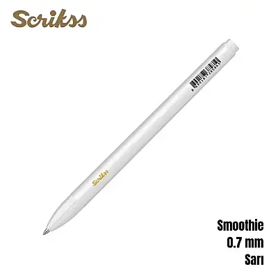 Scrikss Smoothie Jel Kalem 0.7 mm Sarı - 8