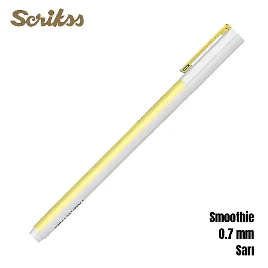 Scrikss Smoothie Jel Kalem 0.7 mm Sarı - 13