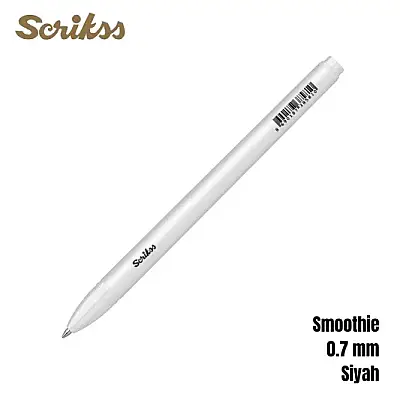 Scrikss Smoothie Jel Kalem 0.7 mm Siyah - 7