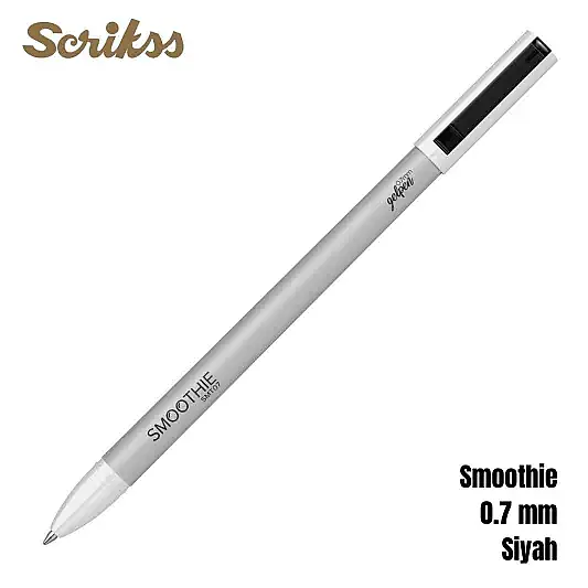 Scrikss Smoothie Jel Kalem 0.7 mm Siyah - 10