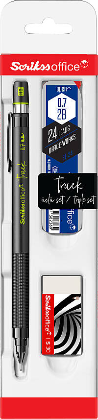 Scrikss Track 3 Lü Set Mekanik Kurşun Kalem 0.7 mm Yeşil - 1