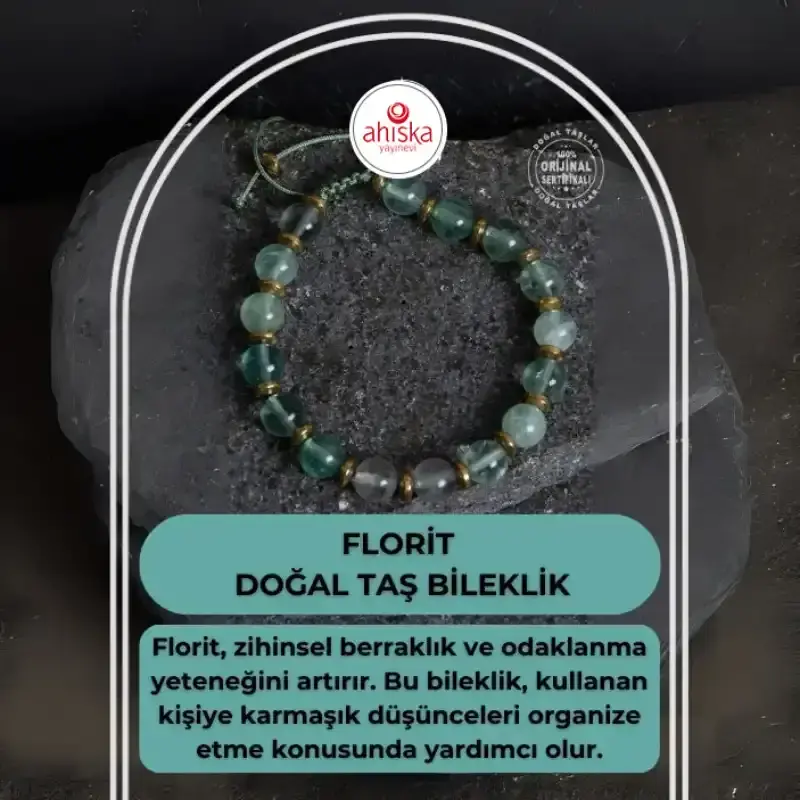 Sertifikalı Florit Doğal Taş Bileklik - 2
