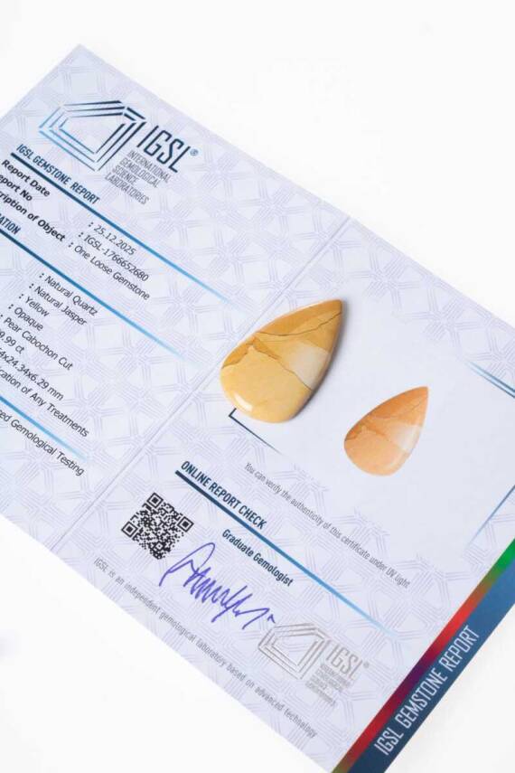 Sertifikalı Jasper Kabaşon (S.K325) - 1