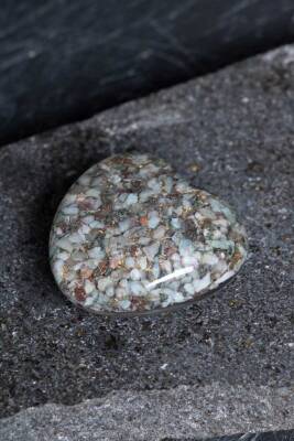 Sertifikalı Larimar Kalp - 4