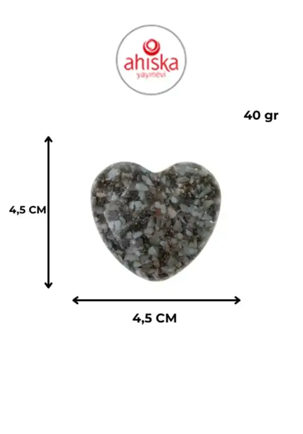 Sertifikalı Larimar Kalp - 6