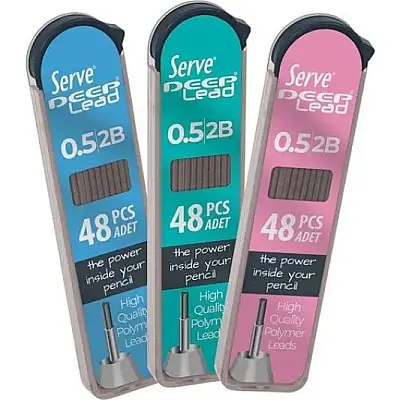Serve Deep Kalem Ucu 0.5 mm 48 Li Tüp Renkli Gövde Pembe - Serve (1)
