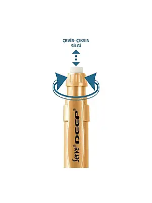 Serve Deep Metalik Gold 0.7 mm Versatil Uçlu Kalem - 4