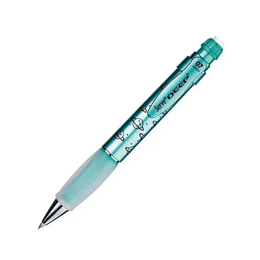 Serve Deep Metalik Serisi Gezegen Figürlü Metalik Yeşil 0.7 mm Versatil Uçlu Kalem - 2