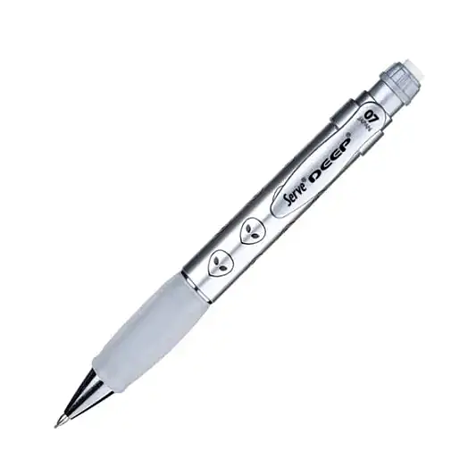 Serve Deep Metalik Serisi Uzaylı Figürlü Metalik Gri 0.7 mm Versatil Uçlu Kalem - 2