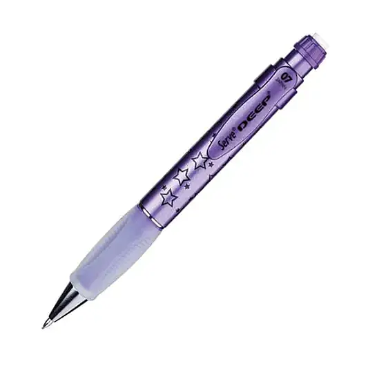 Serve Deep Metalik Serisi Yıldız Figürlü Metalik Mor 0.7 mm Versatil Uçlu Kalem - 2