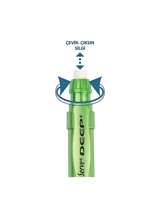 Serve Deep Metalik Yeşil 0.7 mm Versatil Uçlu Kalem - 5