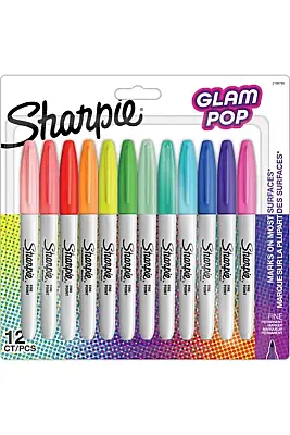 Sharpie Fine Glam Pop Permanent Marker 12 Li - Sharpie (1)