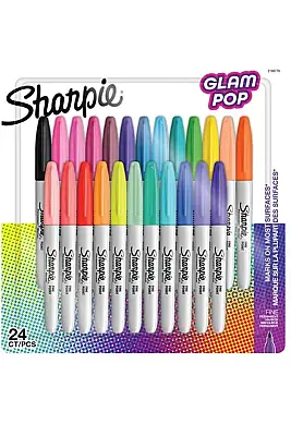 Sharpie Fine Glam Pop Permanent Marker 24 Lü - Sharpie (1)