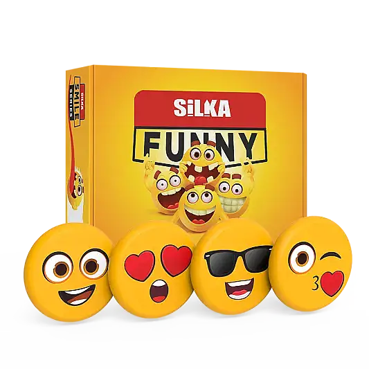 Silka Funny Gülen Yüzler Silgi - 1