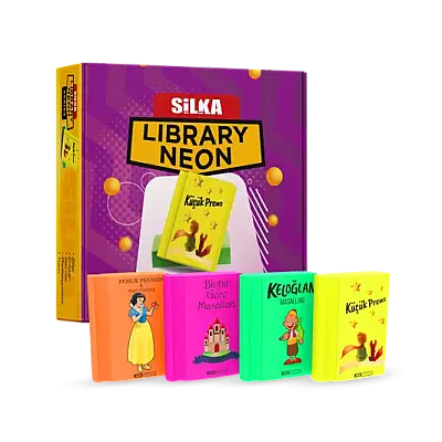 Silka Kitap Figürlü Silgi Neon Renk - 1