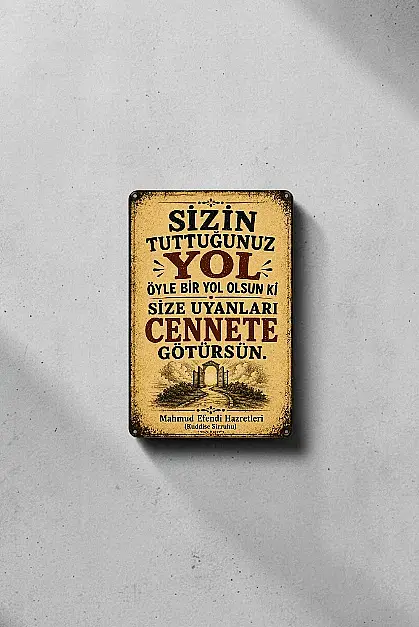 Sizin Tuttuğunuz Yol MiniDekor Magnet Ayaklı 9×13,5 cm - 1