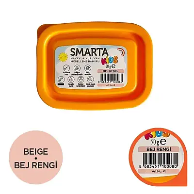 Smarta Kids Modelleme Hamuru 70 gr Bej - Smarta (1)