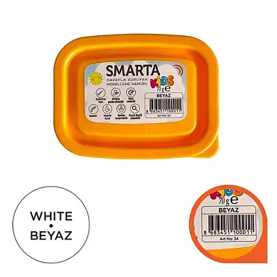 Smarta Kids Modelleme Hamuru 70 gr Beyaz - Smarta (1)