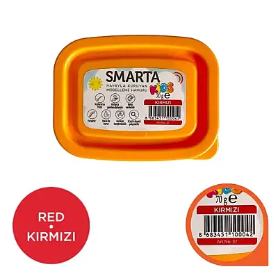 Smarta Kids Modelleme Hamuru 70 gr Kırmızı - Smarta (1)