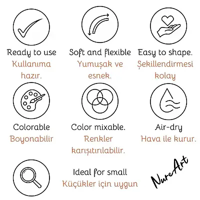 Smarta Kids Modelleme Hamuru 70 gr Neon Turuncu - Smarta (1)