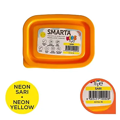 Smarta Kids Modelleme Hamuru 70 gr Sarı - Smarta (1)