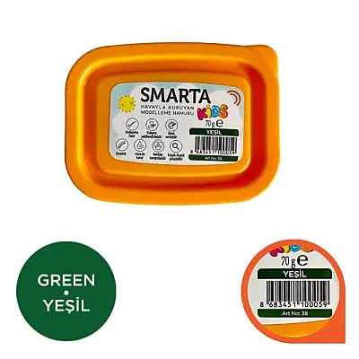 Smarta Kids Modelleme Hamuru 70 gr Yeşil - Smarta (1)