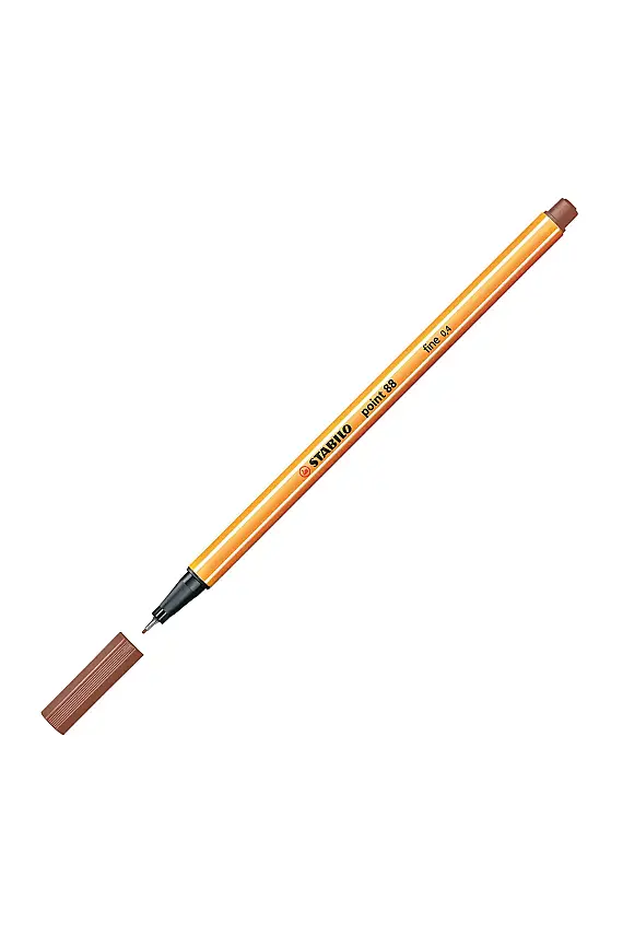Stabilo 88 Point Keçe Uçlu Kalem Kahverengi - 1