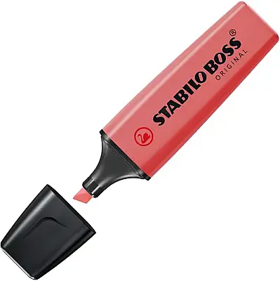 Stabilo Boss Original Fosforlu Kalem Kırmızı - 1