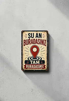 Şu An Buradasınız MiniDekor Magnet Ayaklı 9×13,5 cm - Bemenda (1)