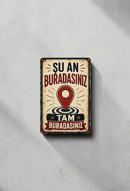 Şu An Buradasınız MiniDekor Magnet Ayaklı 9×13,5 cm - 2