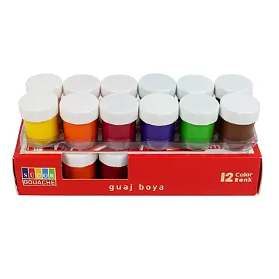 Südor Guaj Boya Set 12 Renk 20 ml - 5