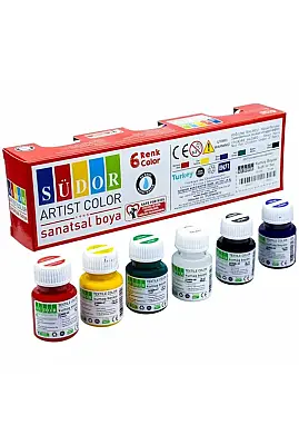 Südor Kumaş Boyası Set 6 Renk 25 ml - Südor (1)