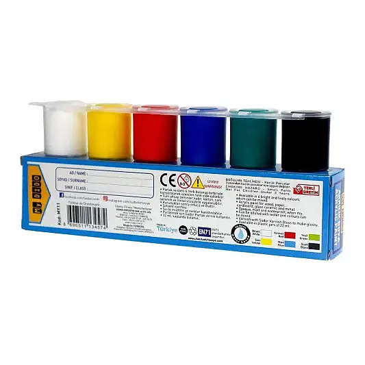 Südor My Dido Akrilik Boya Set 6 Renk 22 ml - 6