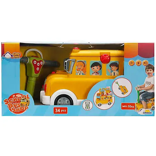 Sunman School Bus Shop Binilebilen 34 Parçalı Sesli Işıklı Set - 7
