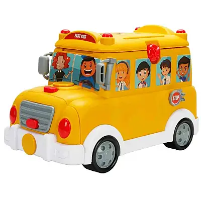 Sunman School Bus Shop Binilebilen 34 Parçalı Sesli Işıklı Set - 9