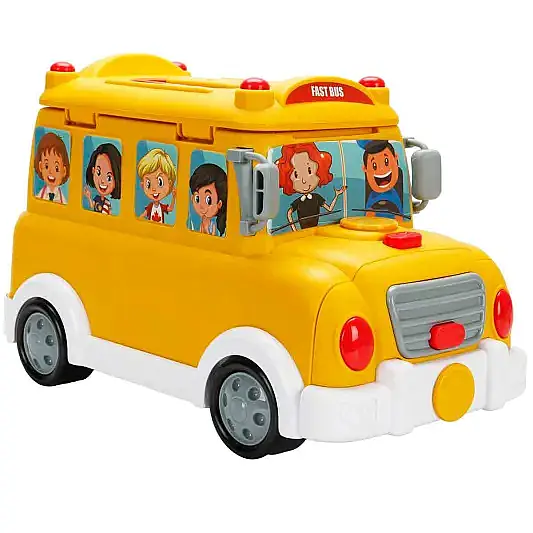 Sunman School Bus Shop Binilebilen 34 Parçalı Sesli Işıklı Set - 14