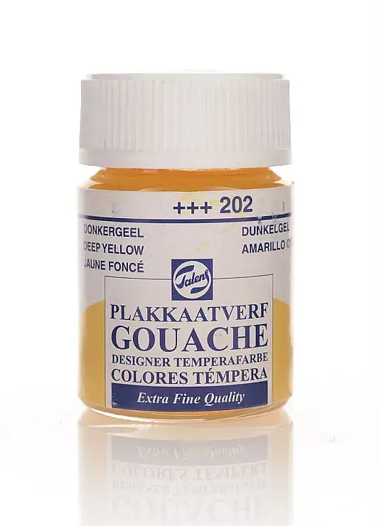 Talens 62022 Guaj Boya 16 ml Deep Yellow Koyu Sarı - 2