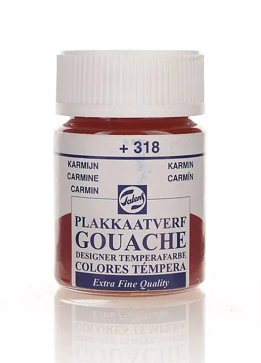 Talens 63182 Guaj Boya 16 ml Carmine Karmen Kırmızı - 1