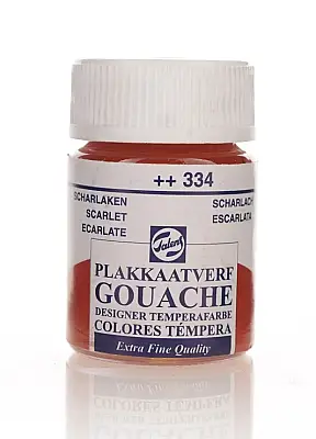 Talens 63342 Guaj Boya 16 ml Scarlet Parlak Kırmızı - 1