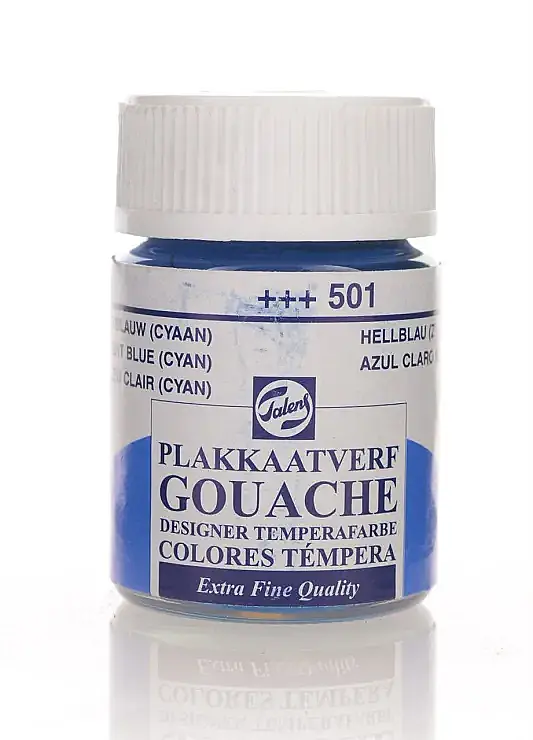 Talens 65012 Guaj Boya 16 ml Light Blue Cyan Açık Camgöbeği - 2