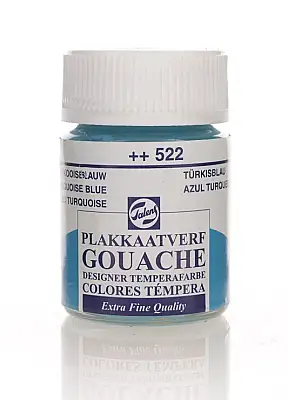 Talens 65222 Guaj Boya 16 ml Turquoise Blue Turkuaz Mavi - Talens (1)