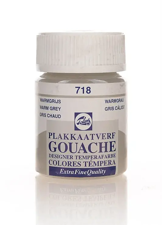 Talens 67182 Guaj Boya 16 ml Warm Grey Sıcak Gri - 1