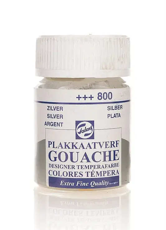 Talens 68002 Guaj Boya 16 ml Silver Gümüş - 2