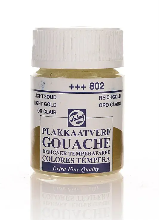 Talens 68022 Guaj Boya 16 ml Light Gold Açık Altın - 1